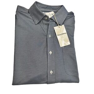 Tommy Bahama Men’s SAN LUCIO Stretch Button Down Shirt BLUE Sz M NWT